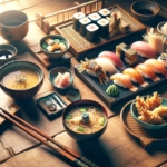 日本食と箸置き